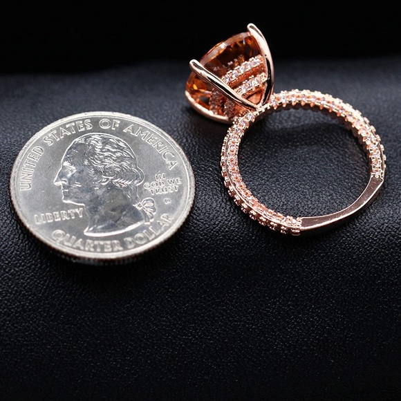 Champagne Diamond Statement Ring - Picture 15 of 15